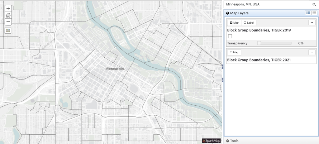 Geographical boundaries shifting over time can create a problem for tracking data trends.