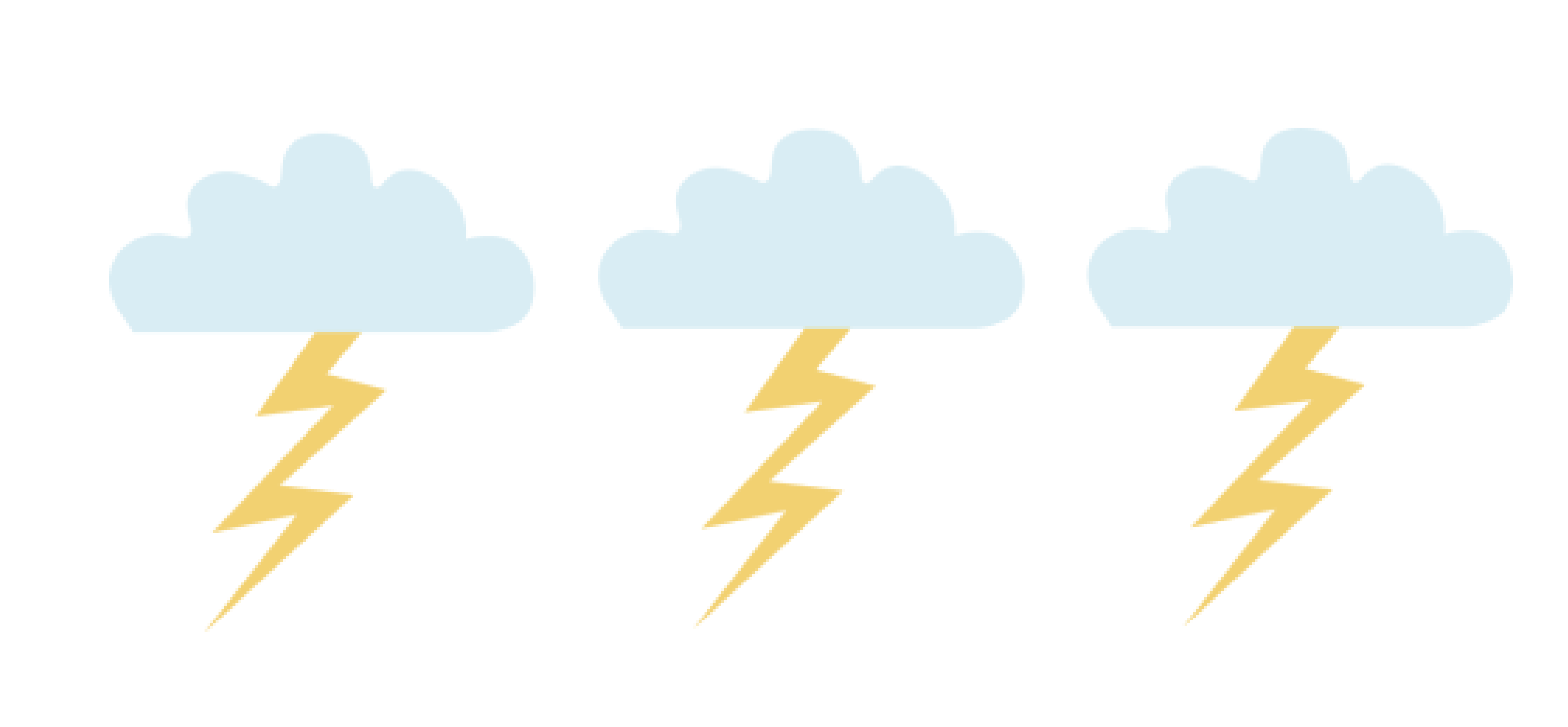 Illustration of thunder clouds