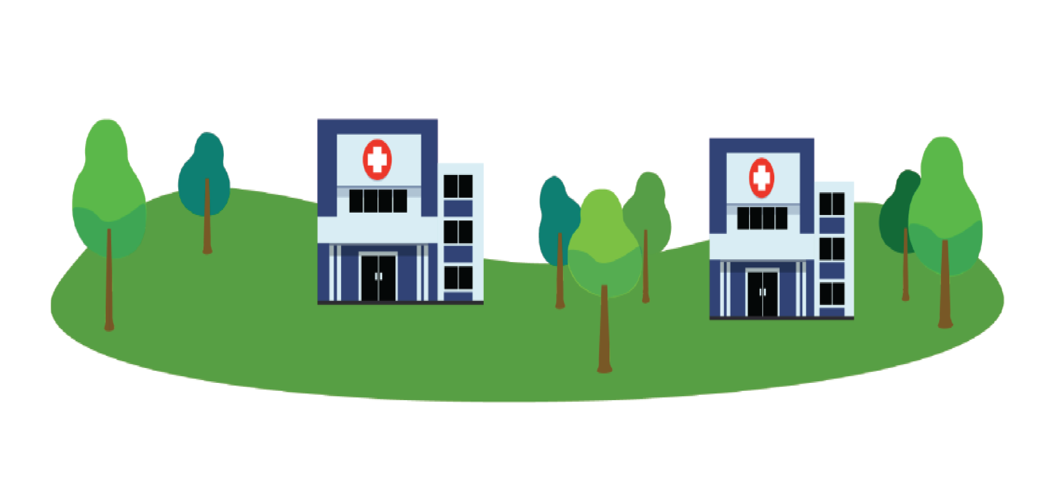 illustration of hospitals