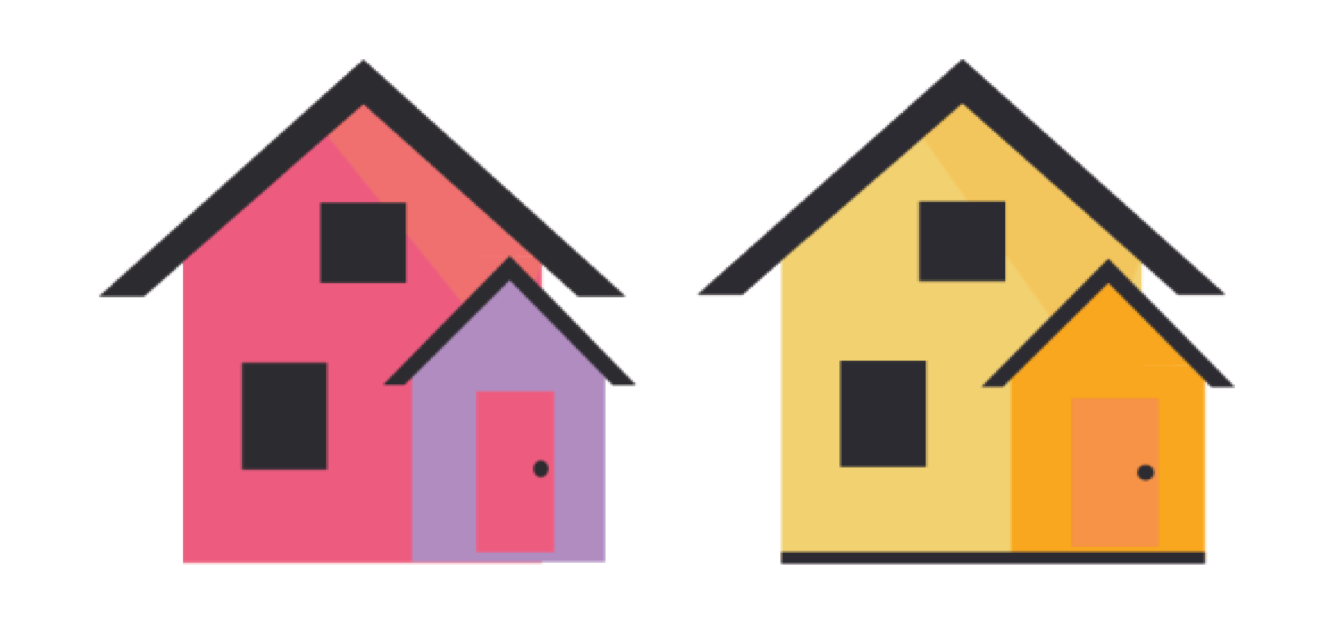 Illustration of houses